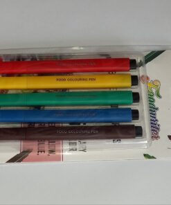 SET  5 PLUMONES TINTA COMESTIBLE