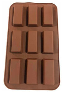 MOLDE SILICONA PARA CHOCOLATE BARRITAS