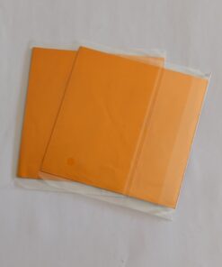 PAPEL ALUMINIO NARANJO 100 UNIDADES 14 X 14 CM