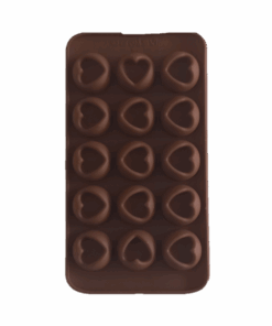 MOLDE SILICONA PARA CHOCOLATE DISEÑO CORAZONES