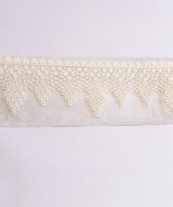 ENCAJE FRANCES DE AZUCAR DISEÑO GOTAS COLOR BLANCO