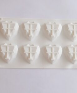 MOLDE SILICONA CORAZÓN DIAMANTE TAMAÑO GRANDE