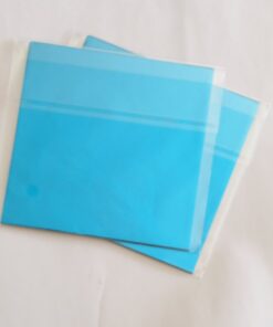 PAPEL ALUMINIO AZUL CELESTE 100 UNIDADES 14 X 14 CM