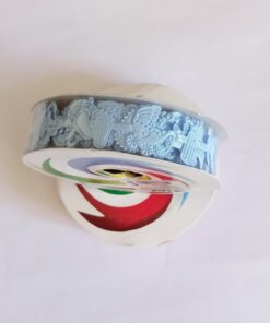 CINTA DECORACIÓN TORTA BABY SHOWER CELESTE Y ROSADA