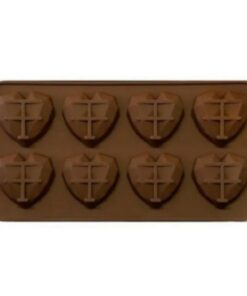 MOLDE PARA BOMBONES CORAZÓN DIAMANTE