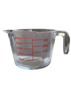 JARRA GRADUADA 1000 CC VIDRIO