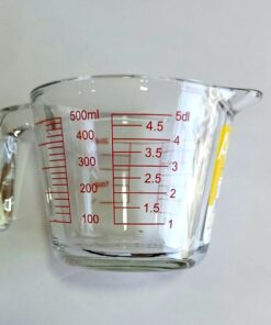 JARRA GRADUADA 500 CC VIDRIO