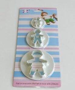 SET 3 CORTADORES GALLETAS DISEÑO NIÑITO