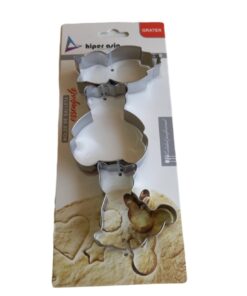 SET CORTADOR GALLETAS 3 PIEZAS ANIMALITOS