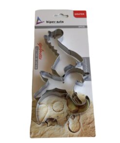 SET CORTADOR GALLETAS 3 PIEZAS ANIMALES