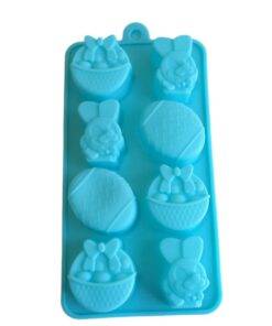 MOLDE PASCUA - CANASTO, HUEVO Y CONEJITO