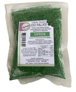COCO RALLADO COLOR VERDE 100 GR