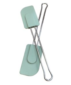 MEZQUINO DE SILICONA CON MANGO DE ACERO INOXIDABLE