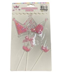 TOPPER DECORACIÓN CORONA  TORTA
