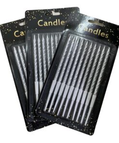 VELA PLATEADA  10 UNIDADES