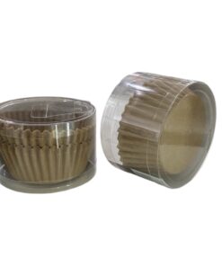 CAPSULAS PAPEL COLOR KRAFT 50 UNIDADES