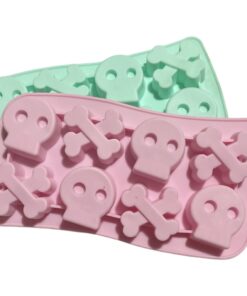 MOLDE CALAVERAS Y HUESOS/SILICONA