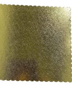 BASE CUADRADA 25 CM DORADA