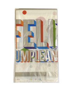 MANTEL PLÁSTICO FELIZ CUMPLEAÑOS