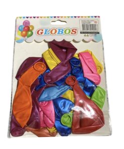 GLOBOS COLORES 25 UNIDADES