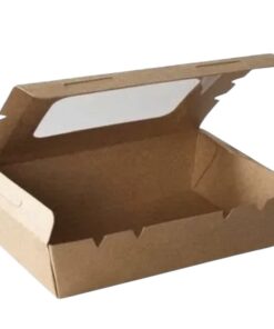 CAJA 700 CC (10 UNIDADES) KRAFT CON VENTANA