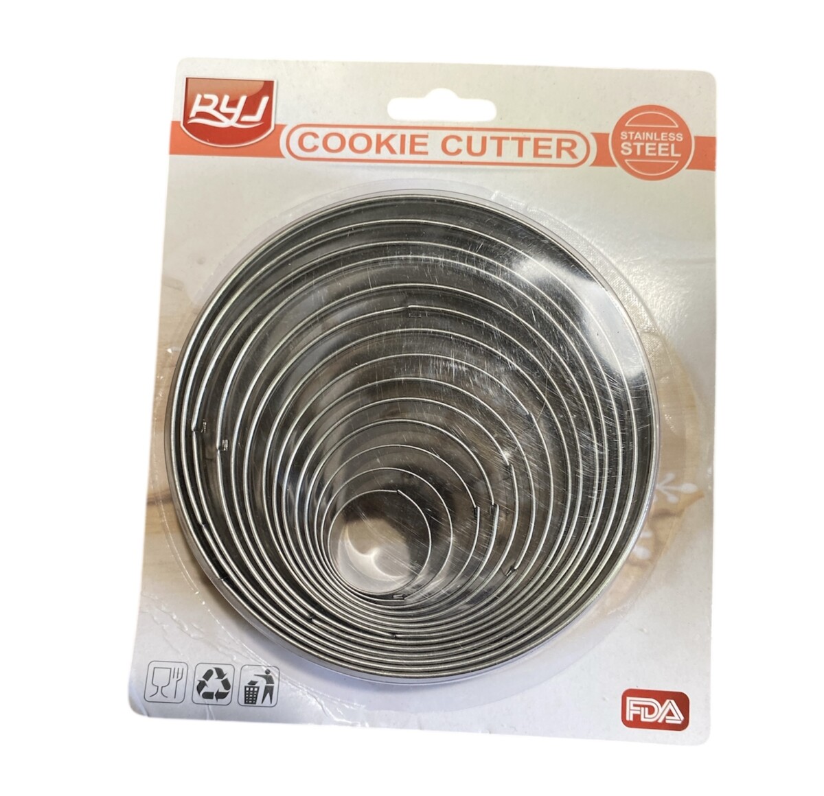 SET 14 CORTADORES CIRCULARES ACERO INOXIDABLE