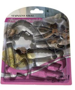 SET CORTADOR DISEÑO HERRAMIENTAS ACERO INOX