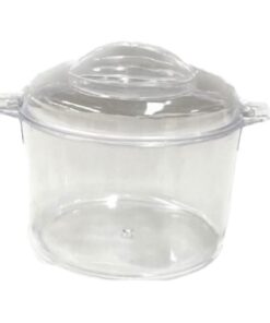 VASO POSTRE CON TAPA 12 UNIDADES