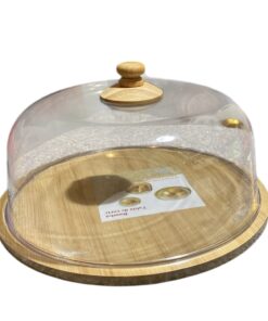 BANDEJA BAMBÚ CON TAPA ACRÍLICO