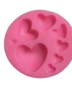 MOLDE SILICONA CORAZONES