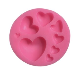 MOLDE SILICONA CORAZONES