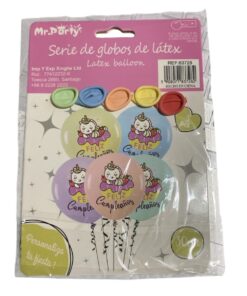 SET 5 GLOBOS GRANDES "UNICORNIO"