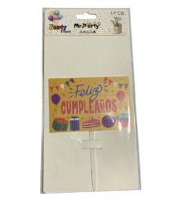 TOPPER FELIZ CUMPLEAÑOS