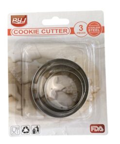SET 3 CORTADORES ACERO INOXIDABLE