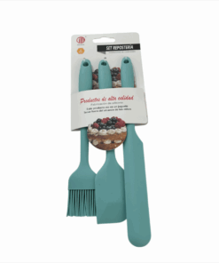 SET UTENSILIOS SILICONA 3  PIEZAS