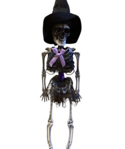 ESQUELETO BRUJA CON SOMBRERO