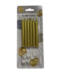 VELAS DORADAS CORTAS
