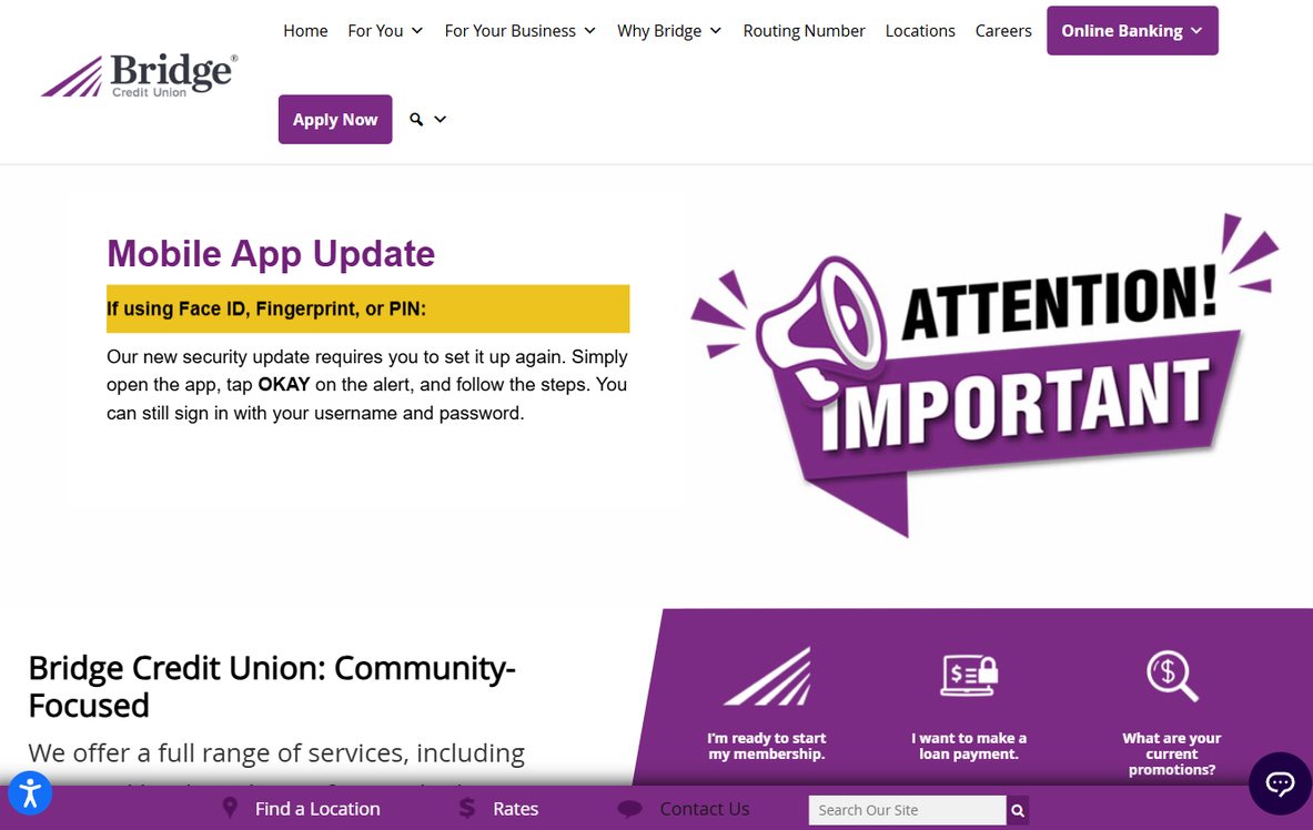 Bridge Credit Union – bridgecu.com