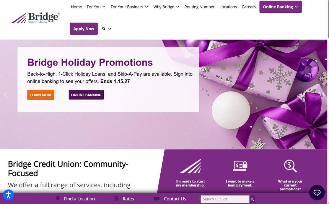 Bridge Credit Union – bridgecu.org
