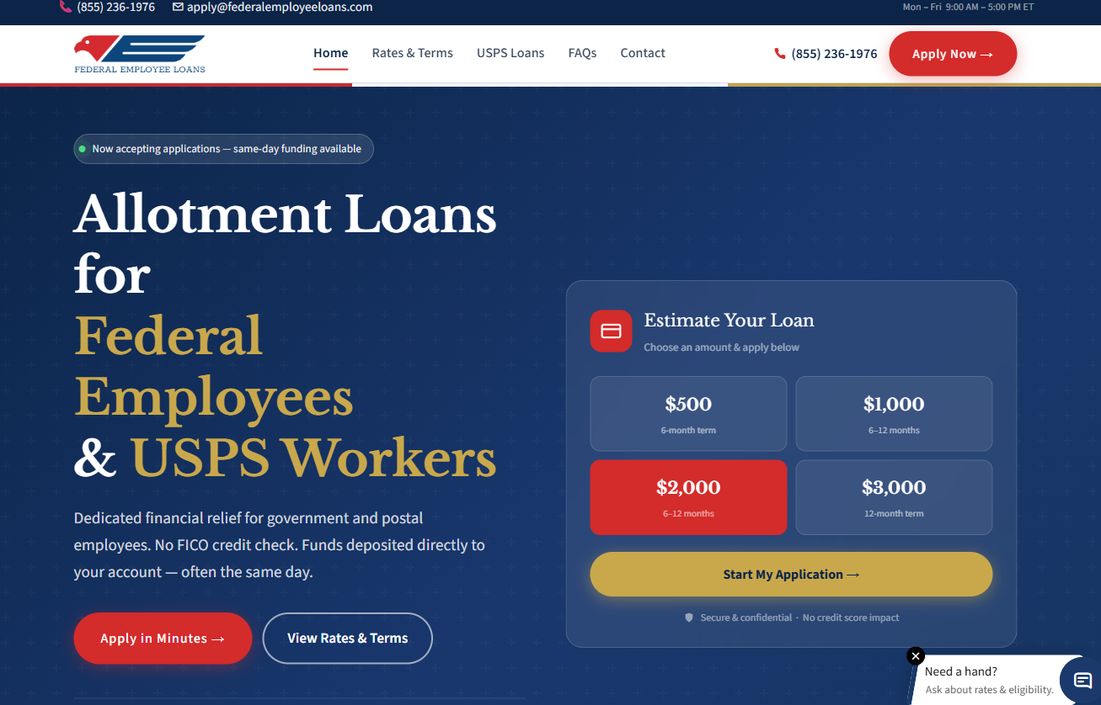 Federal Employee Loans – federalemployeeloans.com
