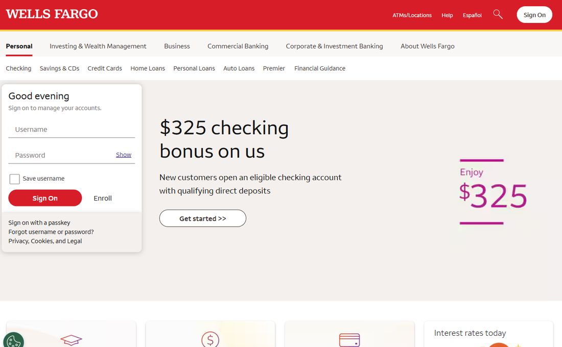Wells Fargo – wellsfargo.com